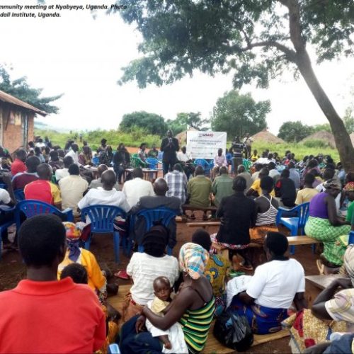 ABCG FW-WASH community meeting in Uganda by JGI Uganda