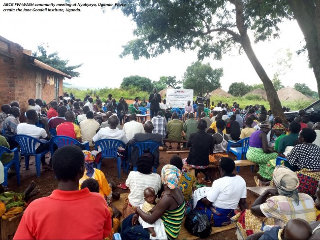 ABCG FW-WASH community meeting in Uganda by JGI Uganda