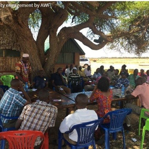 Community engagement in Tsavo by AWF