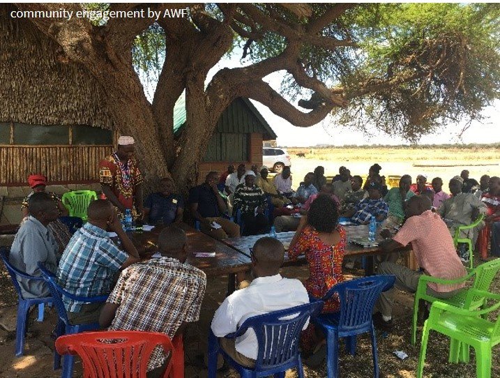 Community engagement in Tsavo by AWF