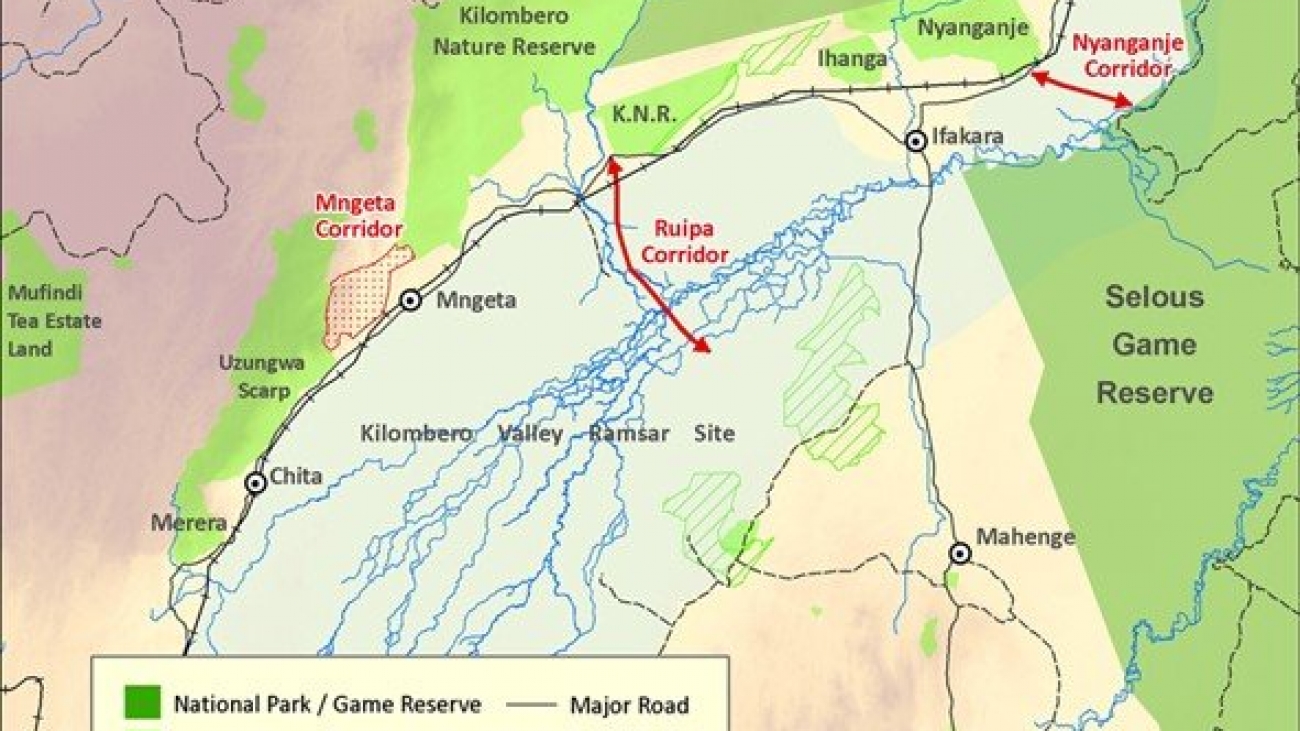 Protected areas and wildlife corridor in the landscapes