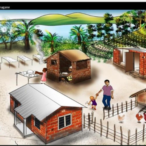 Model household in Tanzania by Pathfinder International