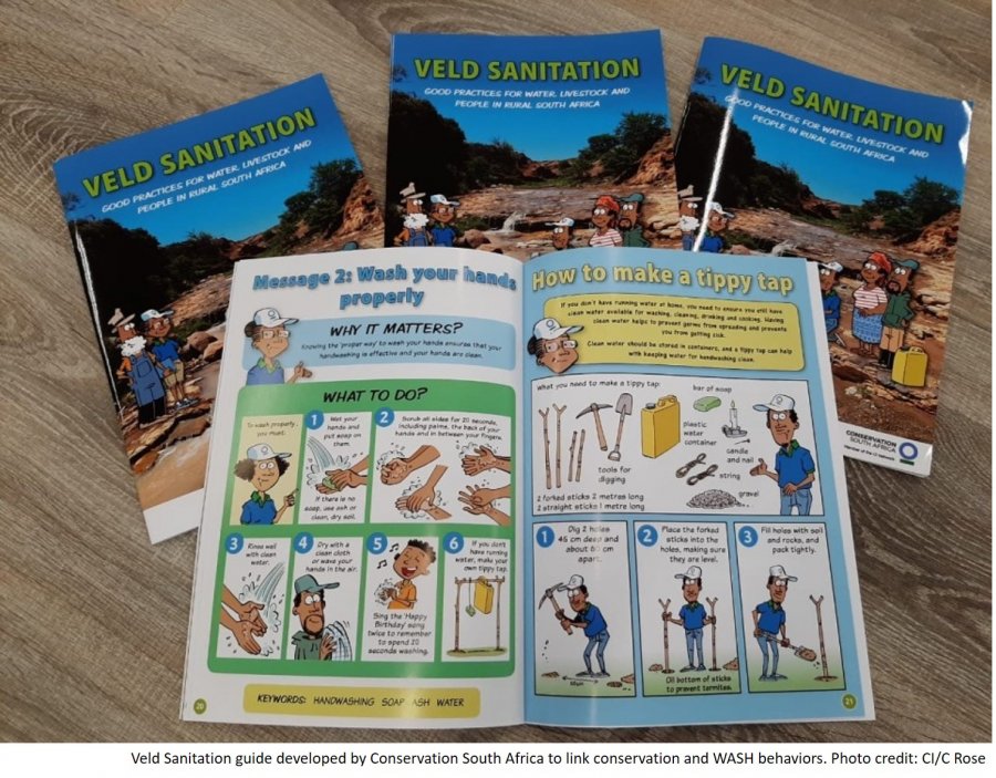 Veld Sanitation guide developed by Conservation South Africa to link conservation and WASH behaviors