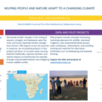 Helping People and Nature Adapt to a Changing Climate